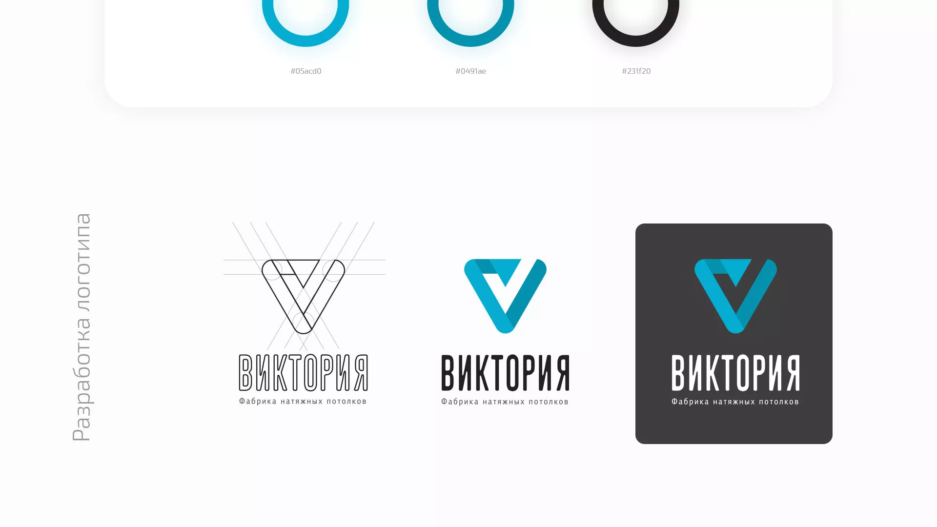 Разработка фирменного стиля компании по продаже и установке натяжных потолков в Южно-Сахалинске